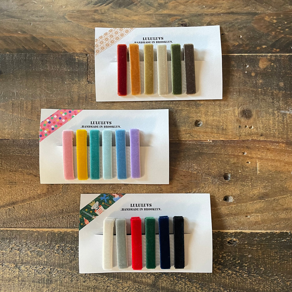 Velvet Bar Clips