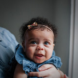 Itty Bitty Bow Baby Headbands, Liberty of London Blush/Olive/Burgundy Florals Bundle Set (Copy)