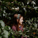 Liberty Bow Headband, Blue Daisies