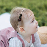Itty Bitty Bow Baby Headbands, Liberty of London Blue/Brown Florals Bundle Set