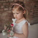 Mini Pom Pom Headband, Hunter Green