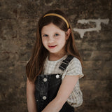 Mini Pom Pom Headband, Blush