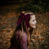 Big Velvet Bow, Burgundy