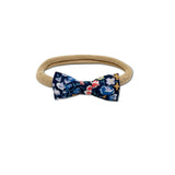 Itty Bitty Bow, Liberty Blue/Orange Floral