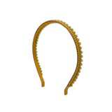 Mini Pom Pom Headband, Mustard