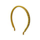 Mini Pom Pom Headband, Mustard