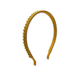 Mini Pom Pom Headband, Mustard