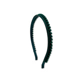 Mini Pom Pom Headband, Hunter Green