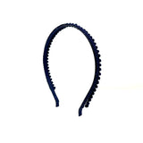 Mini Pom Pom Headband, Navy