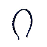 Mini Pom Pom Headband, Navy