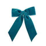 Big Velvet Bow, Teal