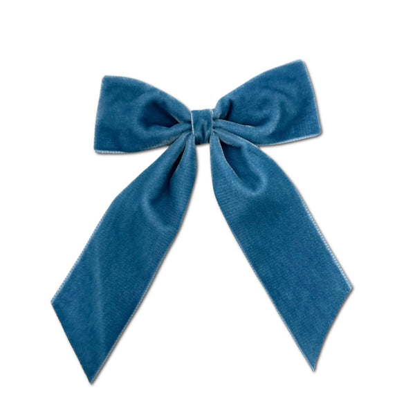 Big Velvet Bow, French Blue