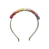 SALE Rainbow Hearts Headband, Ivory