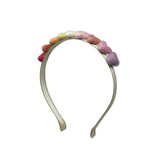 SALE Rainbow Hearts Headband, Ivory
