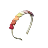 SALE Rainbow Hearts Headband, Ivory