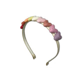 SALE Rainbow Hearts Headband, Ivory
