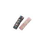 Liberty Bar Clips in Pink/Pastels, set of 2