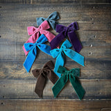 Big Velvet Bow, Teal