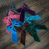 Big Velvet Bow, Teal