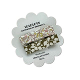 Liberty Bar Clips in Olive/Muted Pink, Set of 2