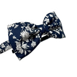 Liberty Bow Headband, Navy Floral