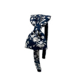 Liberty Bow Headband, Navy Floral