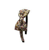 Liberty Bow Headband, Brown/Tan Floral