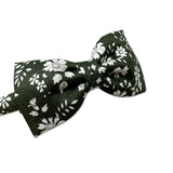 Liberty Bow Headband, Olive Floral