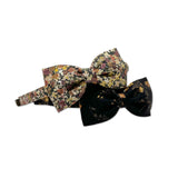 Liberty Bow Headband, Brown/Tan Floral