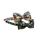 Liberty Bow Headband, Olive Floral