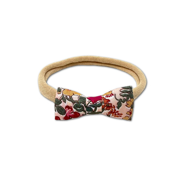 Itty Bitty Bow, Liberty of London Blush Floral