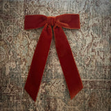 Mademoiselle Velvet Bow, Rust