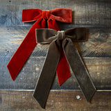 Mademoiselle Velvet Bow, Rust