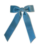 Mademoiselle Velvet Bow, French Blue