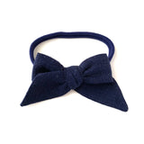 Baby Tied Bow, Navy
