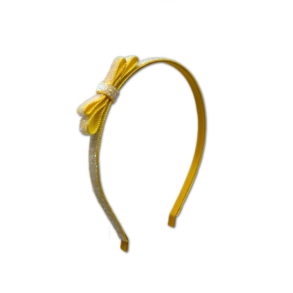 Unicorn Glitter Headband, Yellow