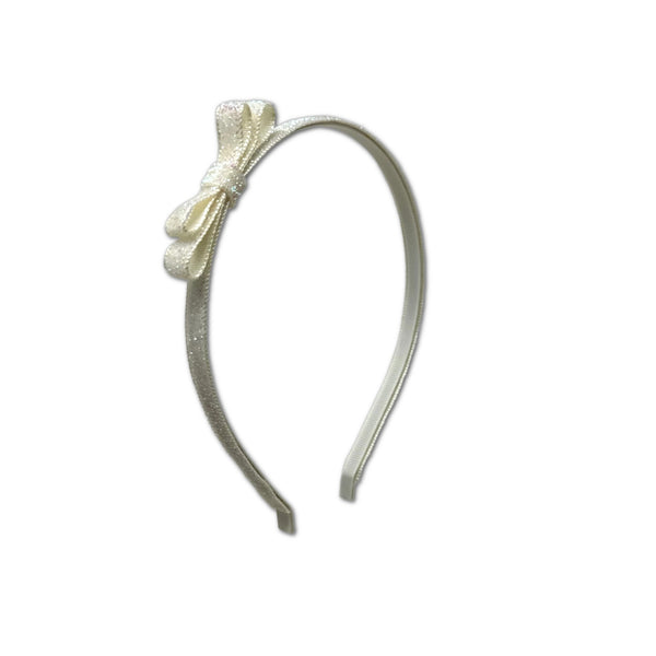 Unicorn Glitter Headband, Ivory