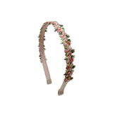 Pink Flower Crown Headband