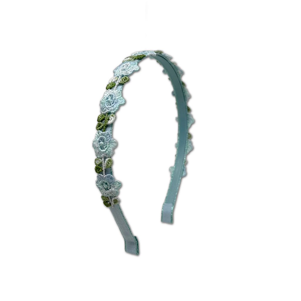 Blue Flower Crown Headband