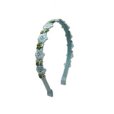 Blue Flower Crown Headband