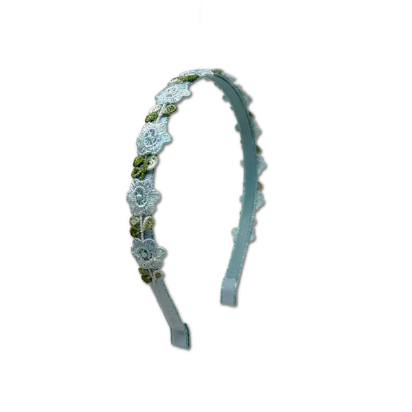 Blue Flower Crown Headband