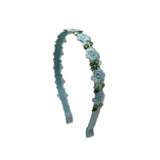Blue Flower Crown Headband