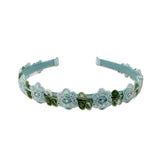 Blue Flower Crown Headband
