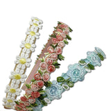 Blue Flower Crown Headband