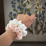 Scrunchie, White Eyelet