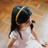 Velvet Headband, Mustard