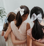 Eyelet Bow, Olive Stars