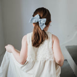 Eyelet Bow, Blue