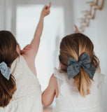 Eyelet Bow, Charcoal