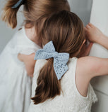 Eyelet Bow, Blue